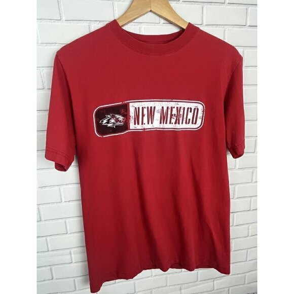 NCAA by KA Inc. Red UNM University Lobos New Mexico T Shirt Tee Top Men's Small - Picture 8 of 12